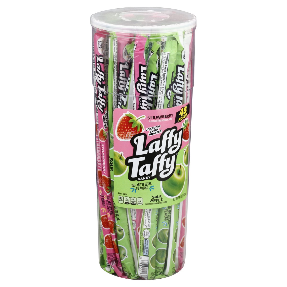 slide 2 of 13, Laffy Taffy Strawberry/Sour Apple Candy 48 ea, 48 ct