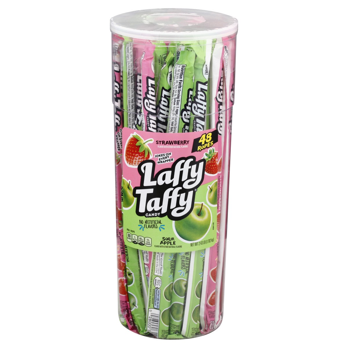 slide 5 of 13, Laffy Taffy Strawberry/Sour Apple Candy 48 ea, 48 ct