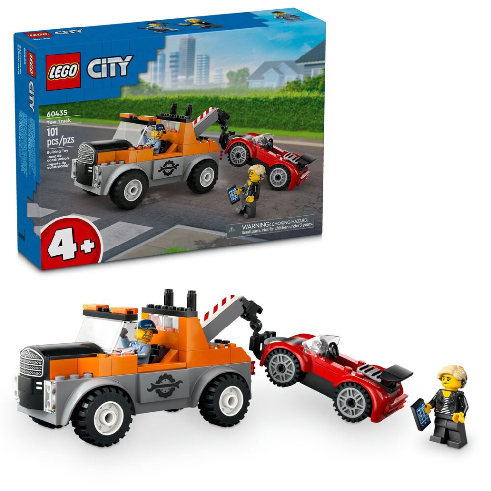 slide 1 of 6, LEGO® Tow Truck And Sports Car Repair 60435, 101 ct