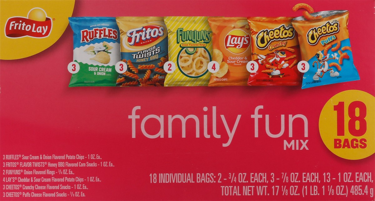 slide 7 of 10, Frito-Lay Family Fun Mix, 17.12 oz