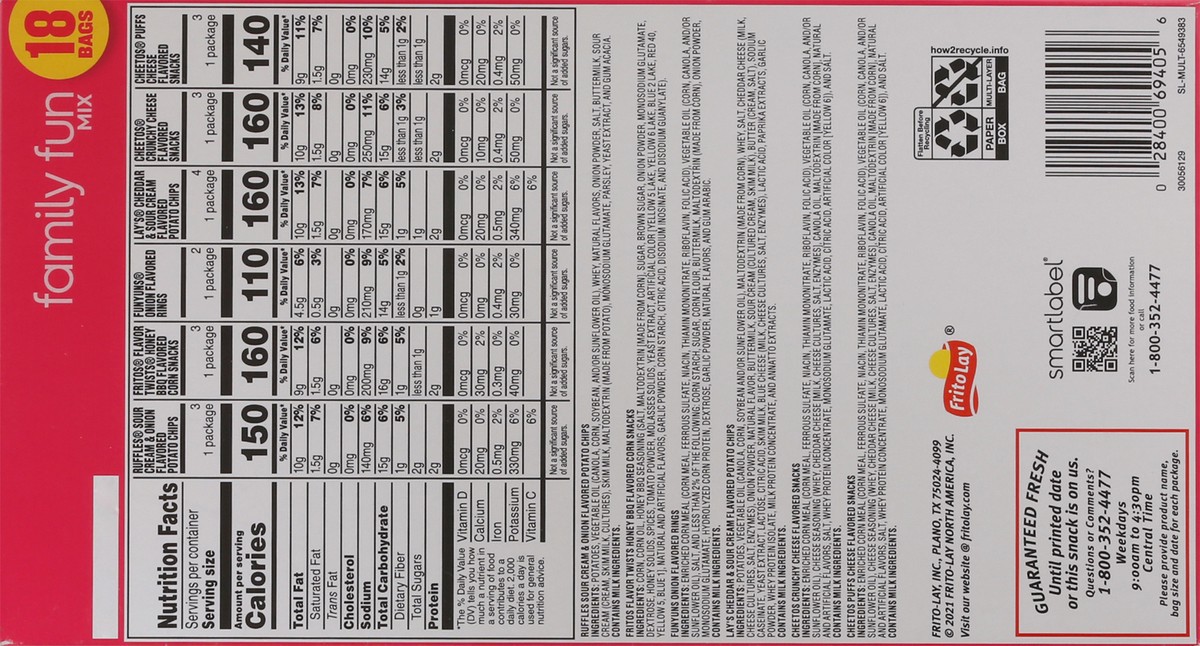 slide 9 of 10, Frito-Lay Family Fun Mix, 17.12 oz