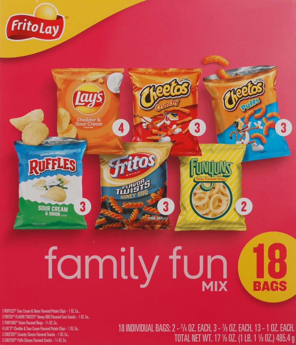 slide 3 of 10, Frito-Lay Family Fun Mix, 17.12 oz