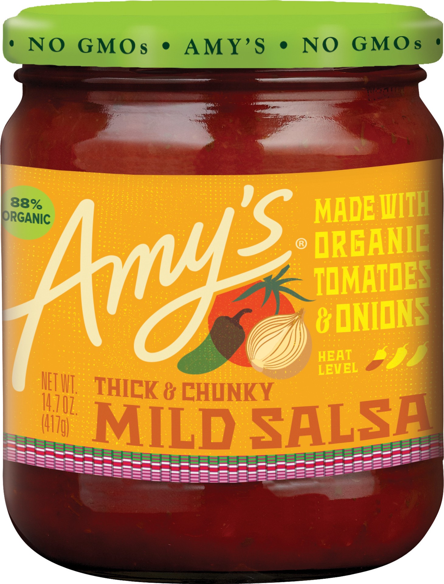 slide 1 of 1, Amy's Kitchen Mild Salsa, 14.7 oz