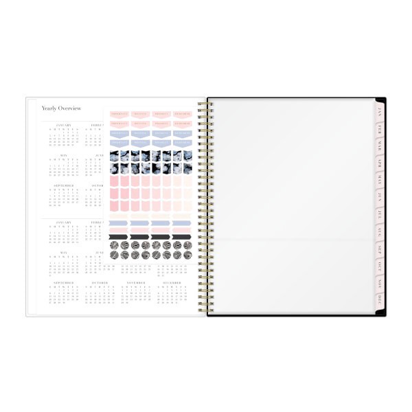 slide 8 of 8, 2025 Blue Sky Weekly/Monthly Planning Calendar, 8-1/2"" X 11"", Drawn Peony, January 2025 To December 2025, 1 ct