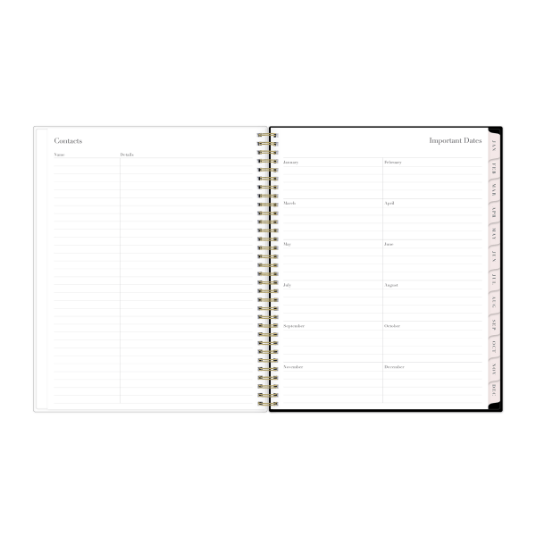 slide 3 of 8, 2025 Blue Sky Weekly/Monthly Planning Calendar, 8-1/2"" X 11"", Drawn Peony, January 2025 To December 2025, 1 ct