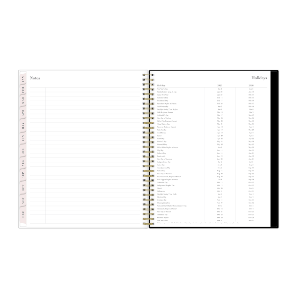 slide 6 of 8, 2025 Blue Sky Weekly/Monthly Planning Calendar, 8-1/2"" X 11"", Drawn Peony, January 2025 To December 2025, 1 ct