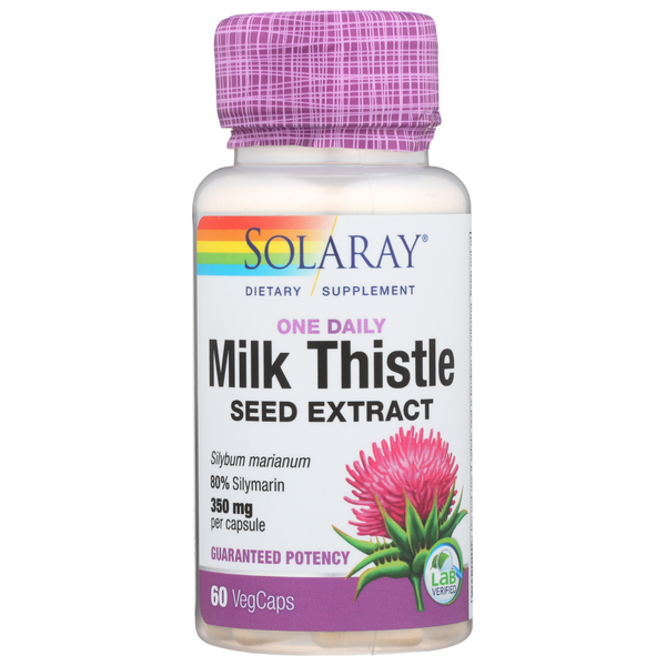 slide 1 of 1, Solaray Milk Thistle One Daily 350Mg, 1 ct