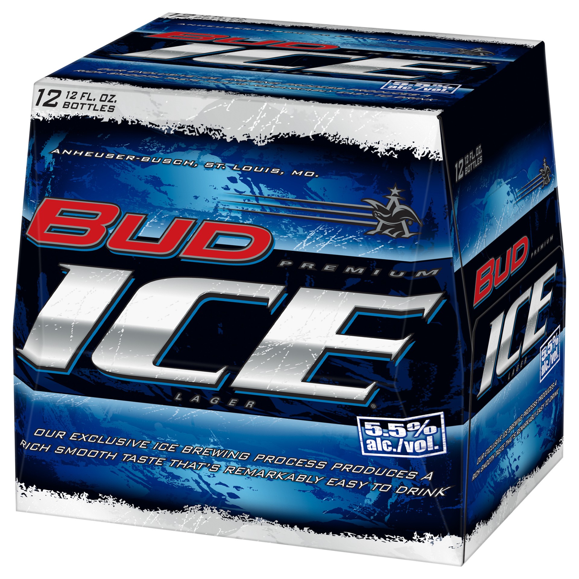 slide 4 of 5, Bud Ice Premium Lager Beer 12 - 12 fl oz Bottles, 12 ct; 12 oz