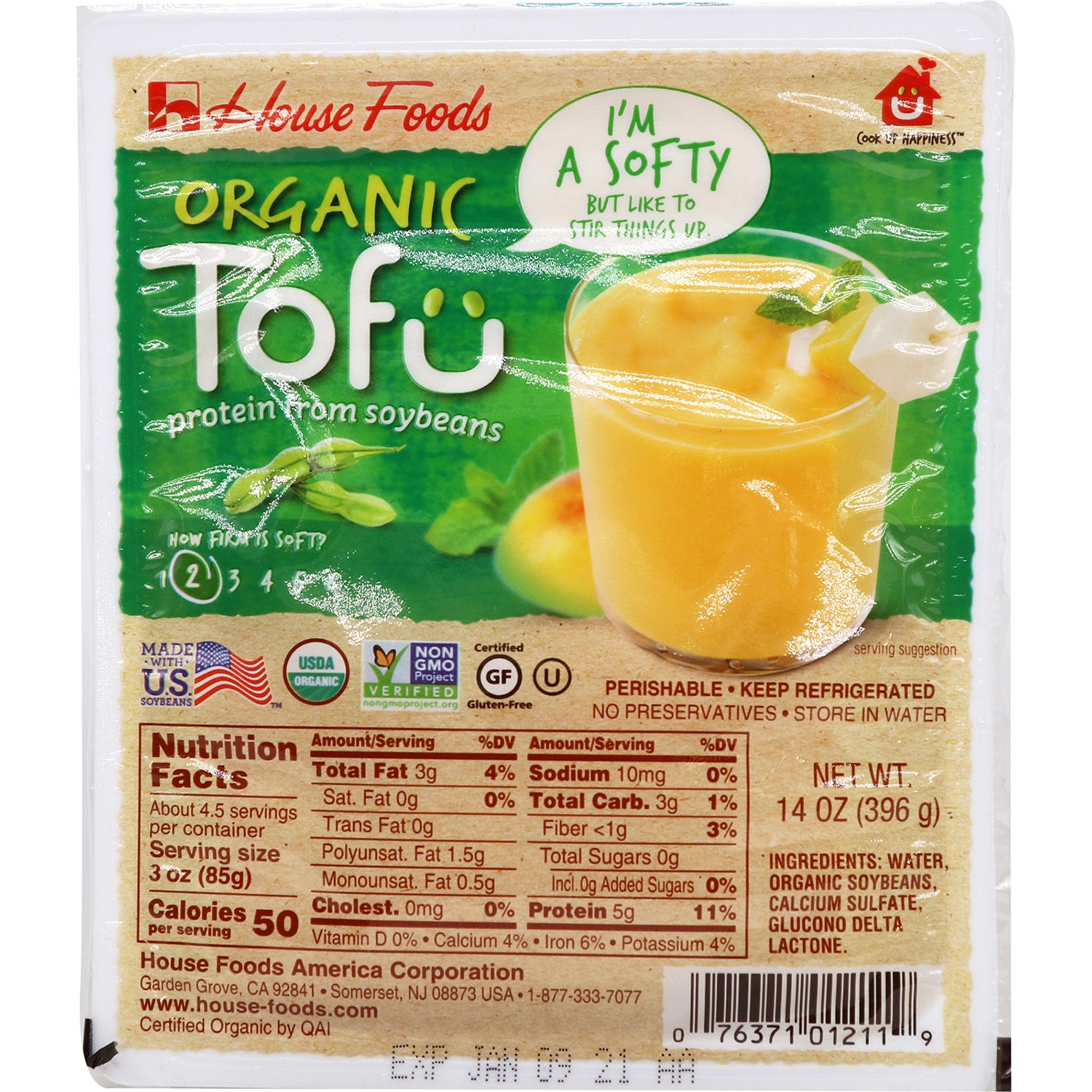 slide 1 of 1, House Foods Tofu Soft Silken Organic, 14 oz