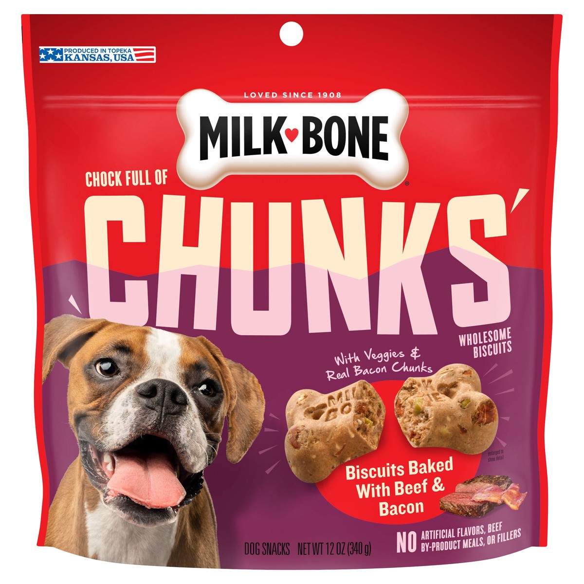 slide 1 of 19, Milk-Bone Dog Treat, 12 oz