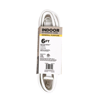 slide 3 of 9, 16/2 SPT-2,3 Outlet Extension Cord White, 6 ft