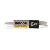 slide 6 of 9, 16/2 SPT-2,3 Outlet Extension Cord White, 6 ft