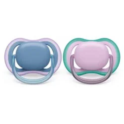 Avent Philips Ultra Air Pacifier 6-18 Months - Blue/Lilac - 2 pack