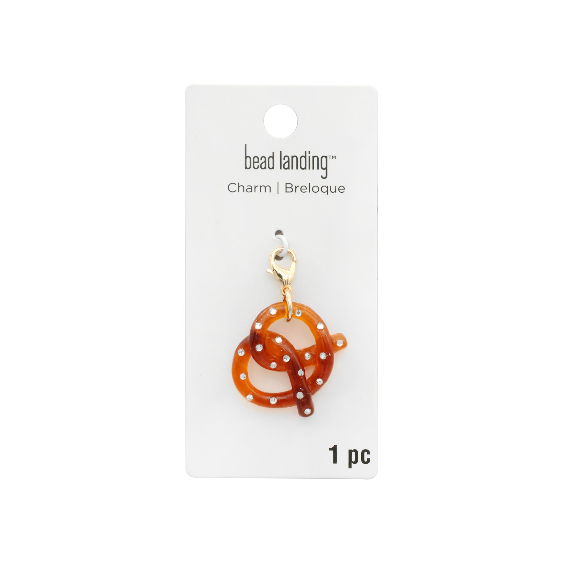slide 2 of 4, Pretzel Charm By Bead Landing, 1.08 in x 1.12 in
