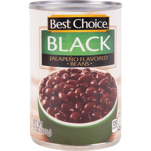 slide 1 of 1, Best Choice Jalapeno Black Beans, 15 oz