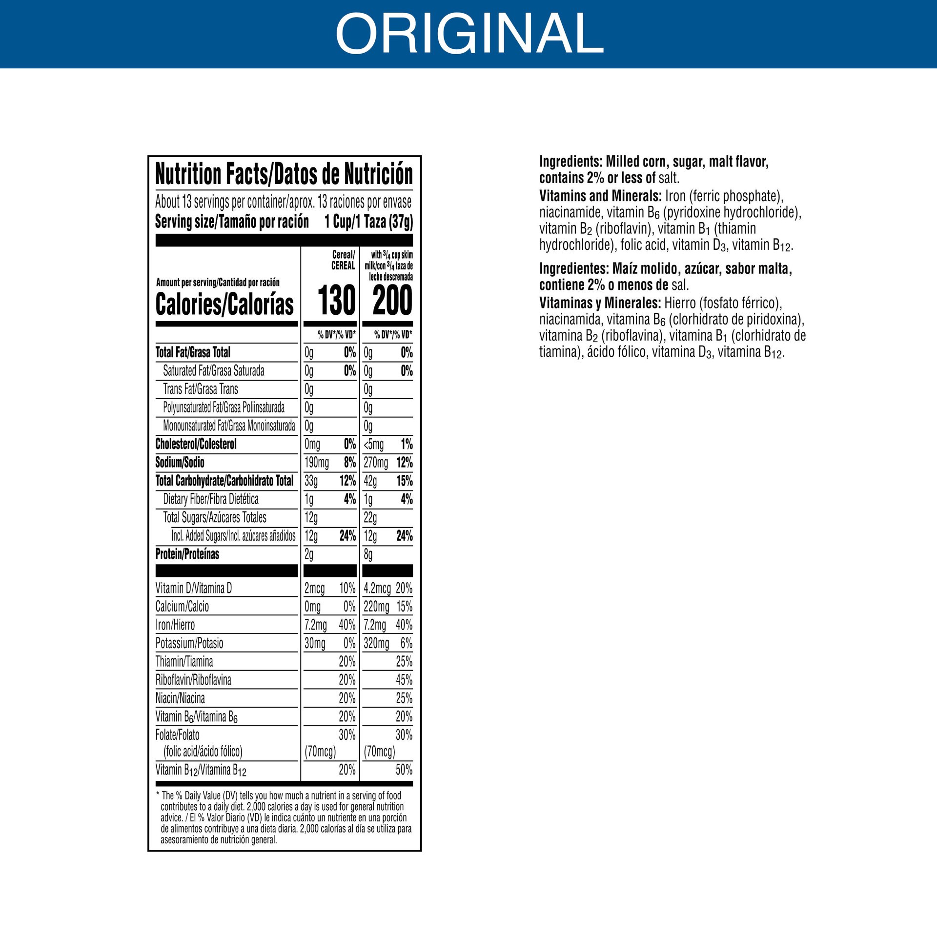 slide 5 of 5, Frosted Flakes Kellogg's Frosted Flakes Breakfast Cereal, Kids Cereal, Family Breakfast, 28% More Free, Original, 17.3oz Box, 1 Box, 17.3 oz