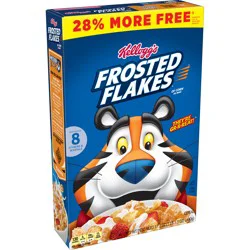 Kellogg's Frosted Flakes Breakfast Cereal, Kids Cereal, Family Breakfast, 28% More Free, Original, 17.3oz Box (1 Box)?