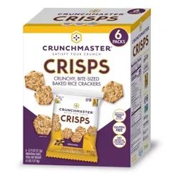 Crunchmaster Crisps Original Baked Rice Crackers Packs Smart Buy Value Pack