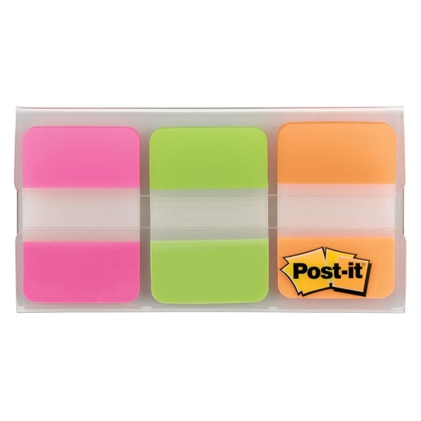 slide 1 of 7, Post-it Durable Tabs 1in, 66 ct