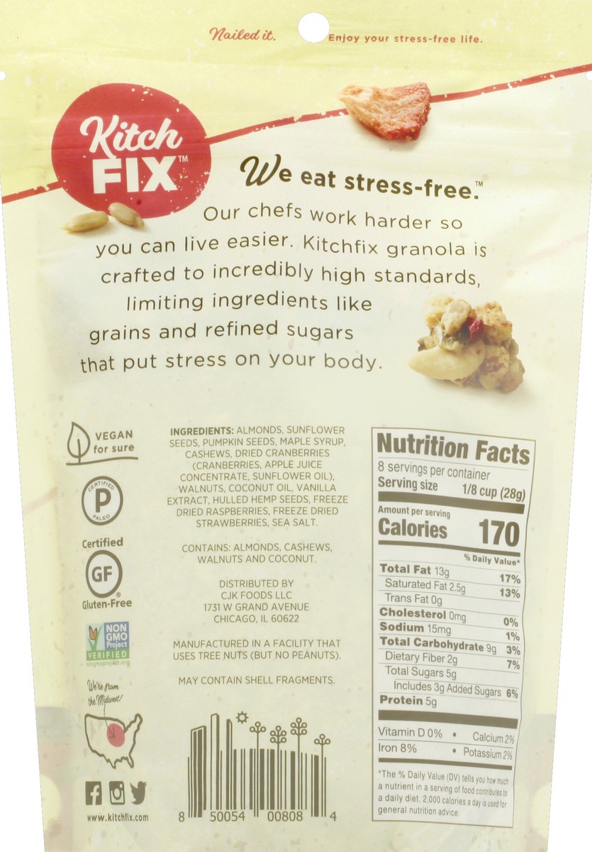 slide 6 of 6, Kitchfix Granola 8 oz, 8 oz