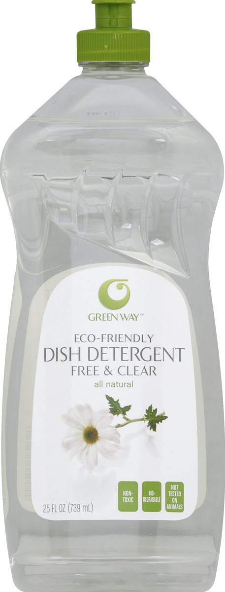 slide 2 of 3, Green Way Dish Detergent Free & Clear, 25 oz