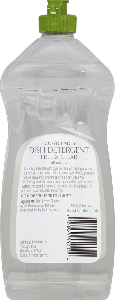 slide 3 of 3, Green Way Dish Detergent Free & Clear, 25 oz