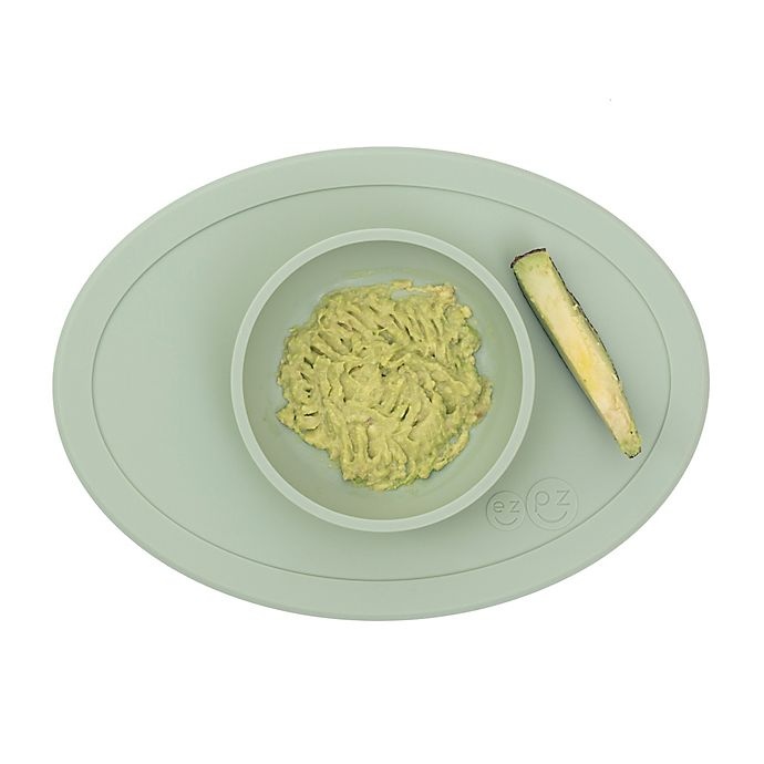 slide 2 of 8, ezpz Tiny Bowl Placemat - Sage, 1 ct