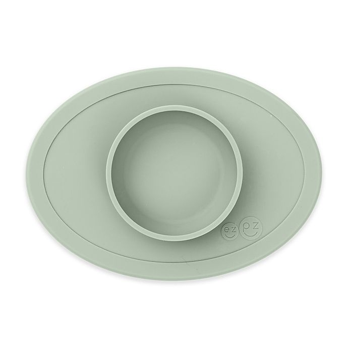 slide 1 of 8, ezpz Tiny Bowl Placemat - Sage, 1 ct