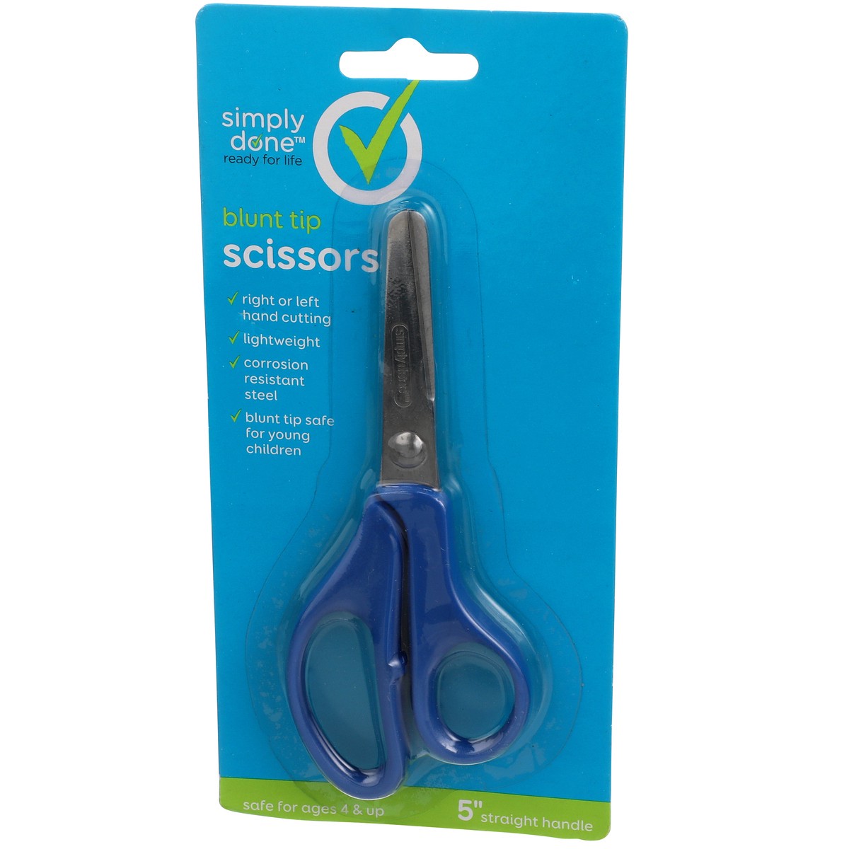 slide 6 of 8, Simply Done Scissors Blunt Tip Straight Handle, 5 in