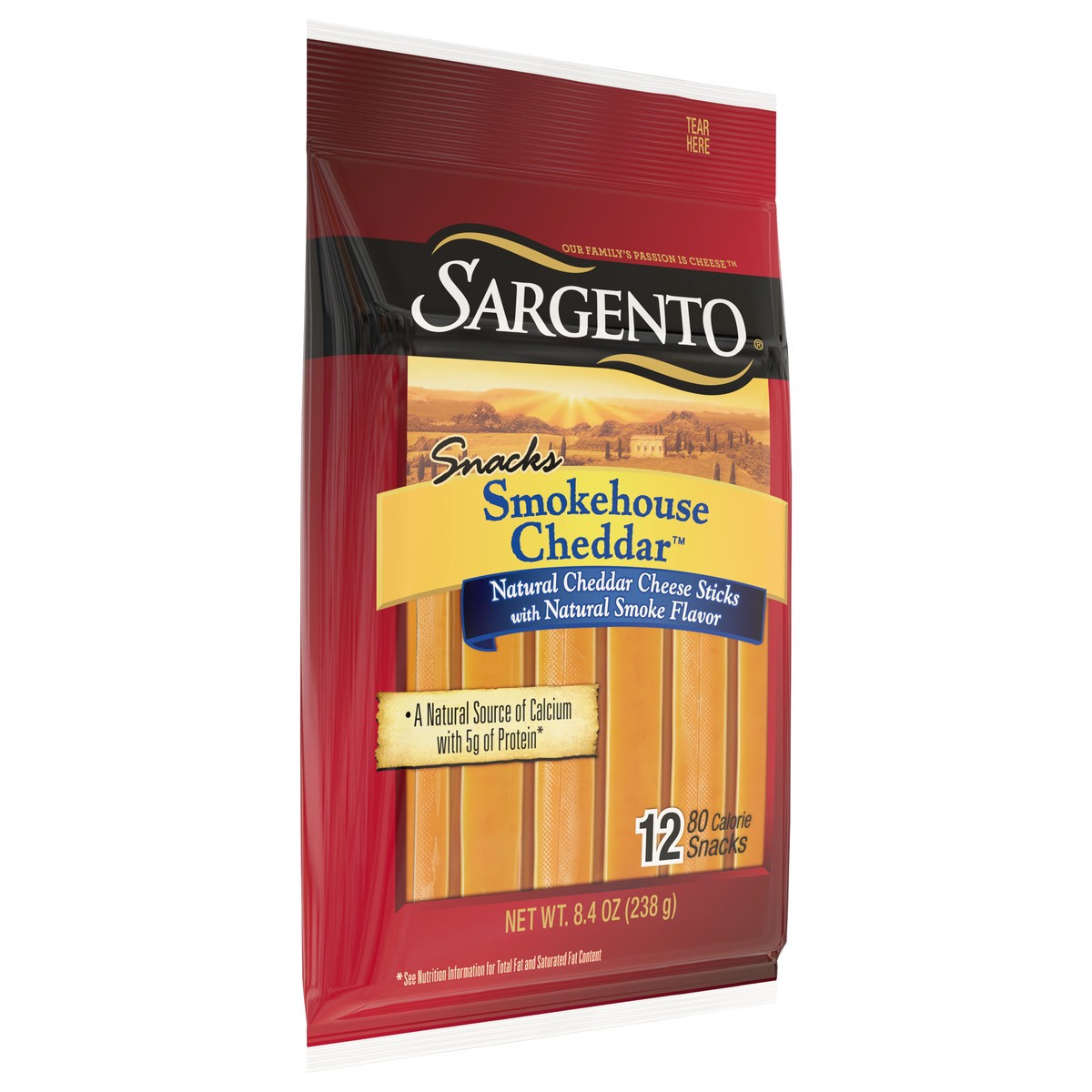 slide 10 of 13, Sargento Smokehouse Cheddar™ Natural Cheese Snack Sticks, 12-Count, 8.4 oz