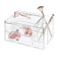 slide 5 of 29, InterDesign Idesign 2-Drawer Side Organizer - Clear, 1 ct