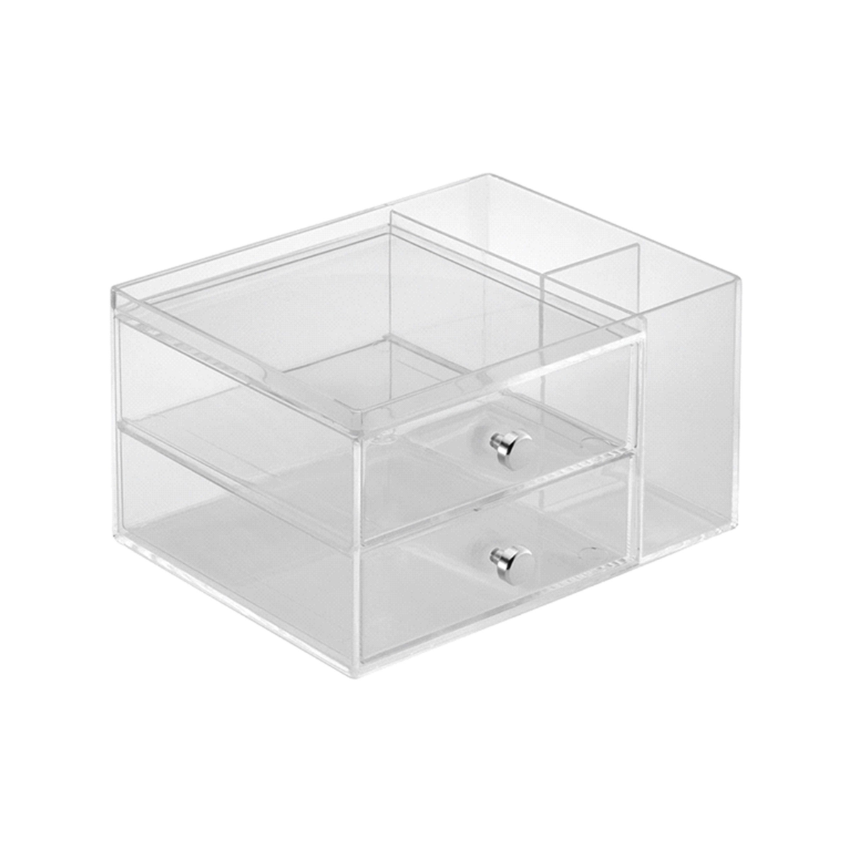 slide 1 of 29, InterDesign Idesign 2-Drawer Side Organizer - Clear, 1 ct