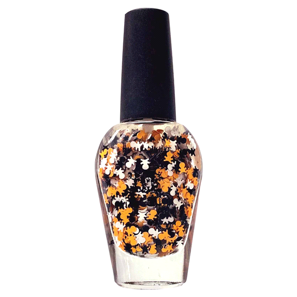 slide 1 of 1, Fright Night Top Coat Skull And Crossbones,., 0.5 oz