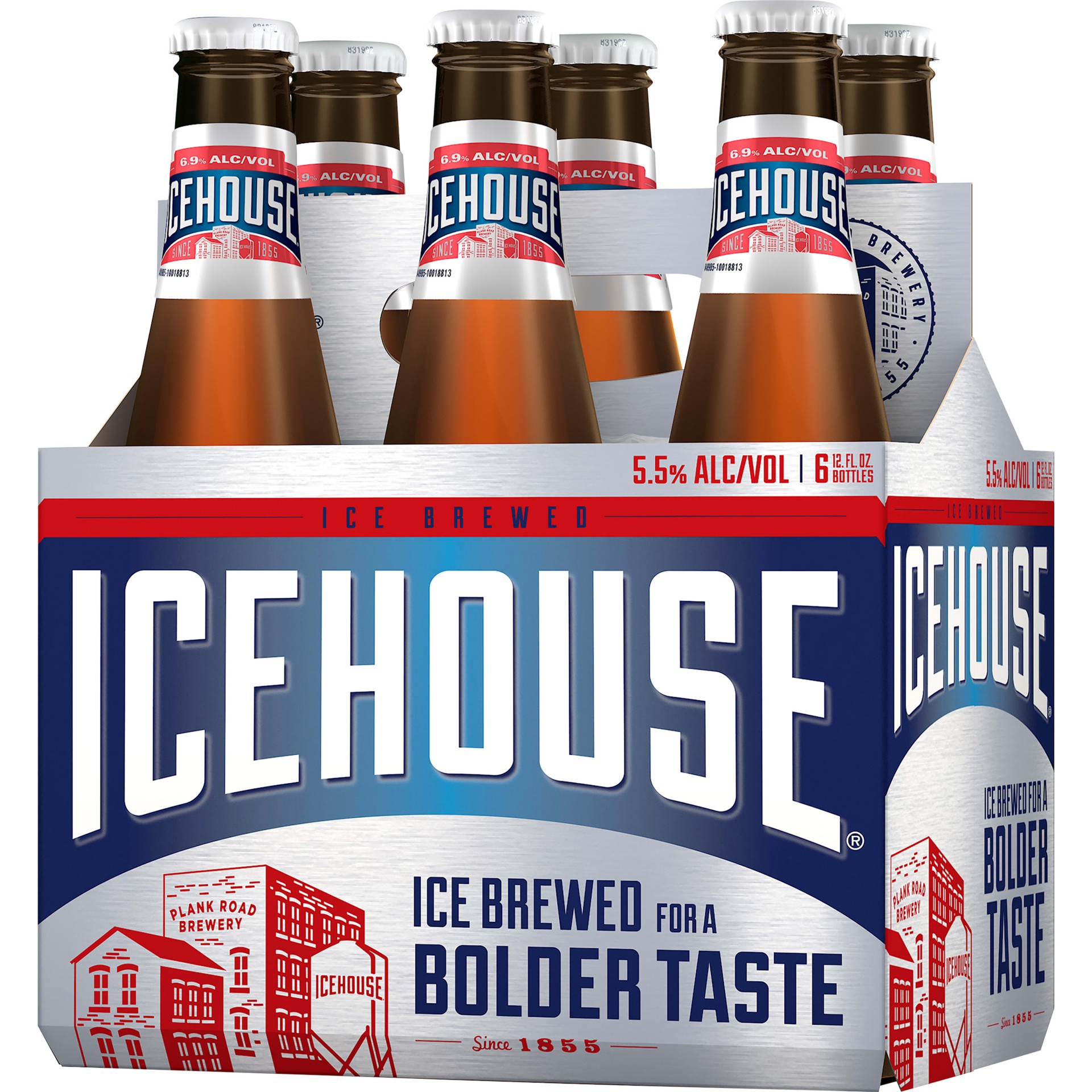 slide 2 of 5, Icehouse Beer, American Lager, 6 Pack, 12 fl. oz. Bottles, 5.5% ABV, 6 ct; 12 oz