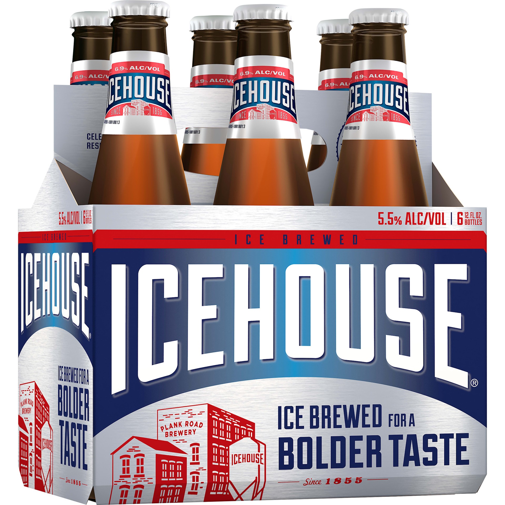 slide 3 of 5, Icehouse Beer, American Lager, 6 Pack, 12 fl. oz. Bottles, 5.5% ABV, 6 ct; 12 oz