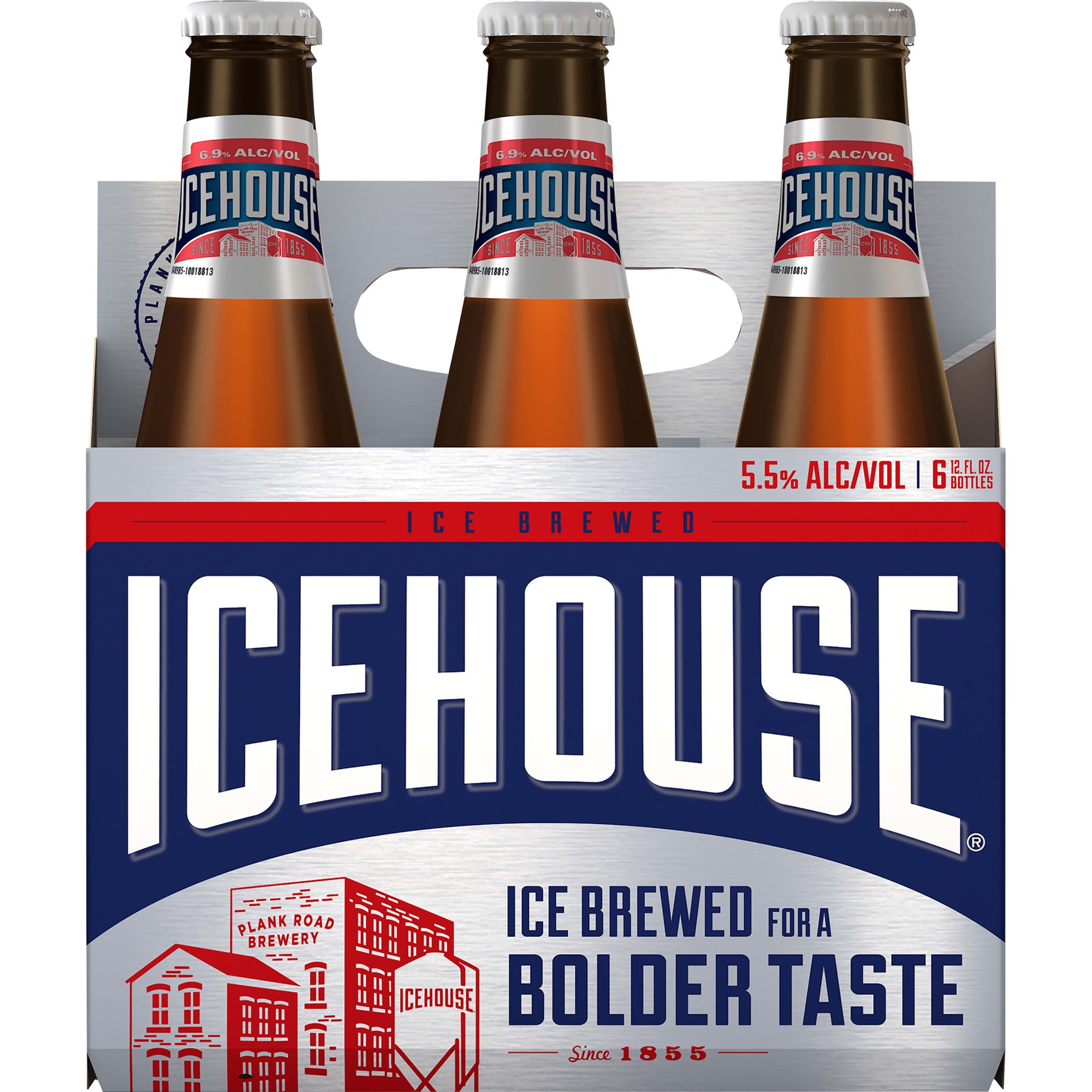 slide 5 of 5, Icehouse Beer, American Lager, 6 Pack, 12 fl. oz. Bottles, 5.5% ABV, 6 ct; 12 oz