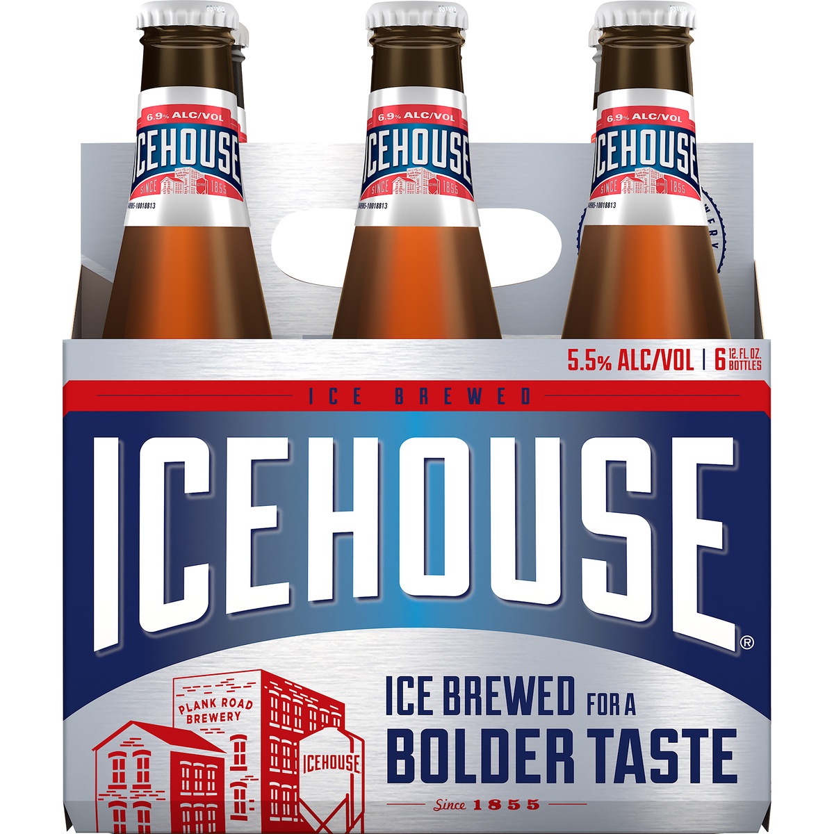 slide 1 of 1, Icehouse Beer Bottles, 6 ct; 12 oz