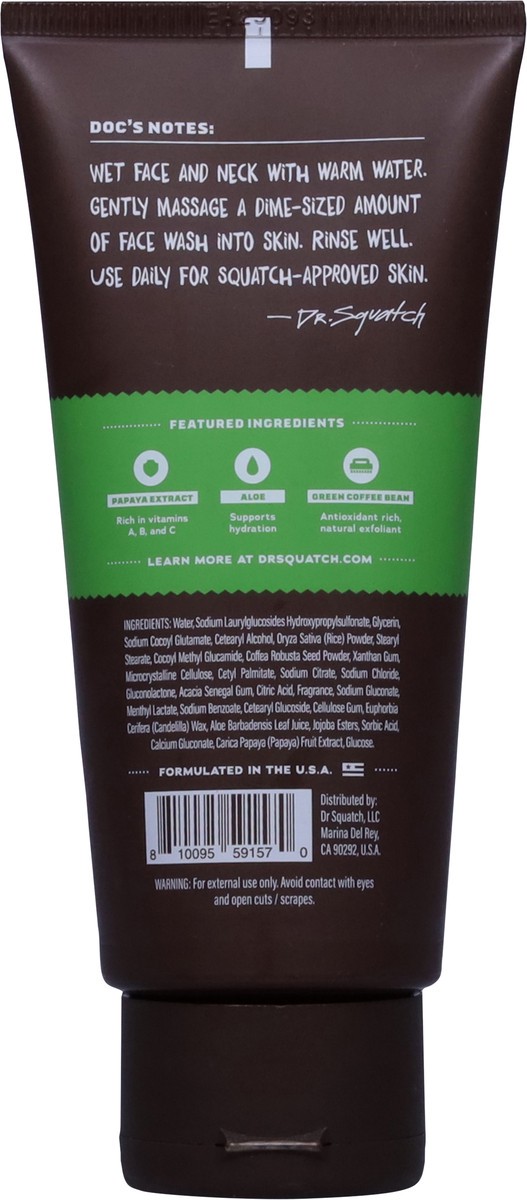 slide 13 of 13, Dr. Squatch Men's Natural Cool Fresh Aloe Face Wash 4.0 fl oz, 4 fl oz