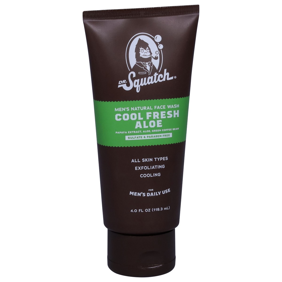 slide 9 of 13, Dr. Squatch Men's Natural Cool Fresh Aloe Face Wash 4.0 fl oz, 4 fl oz