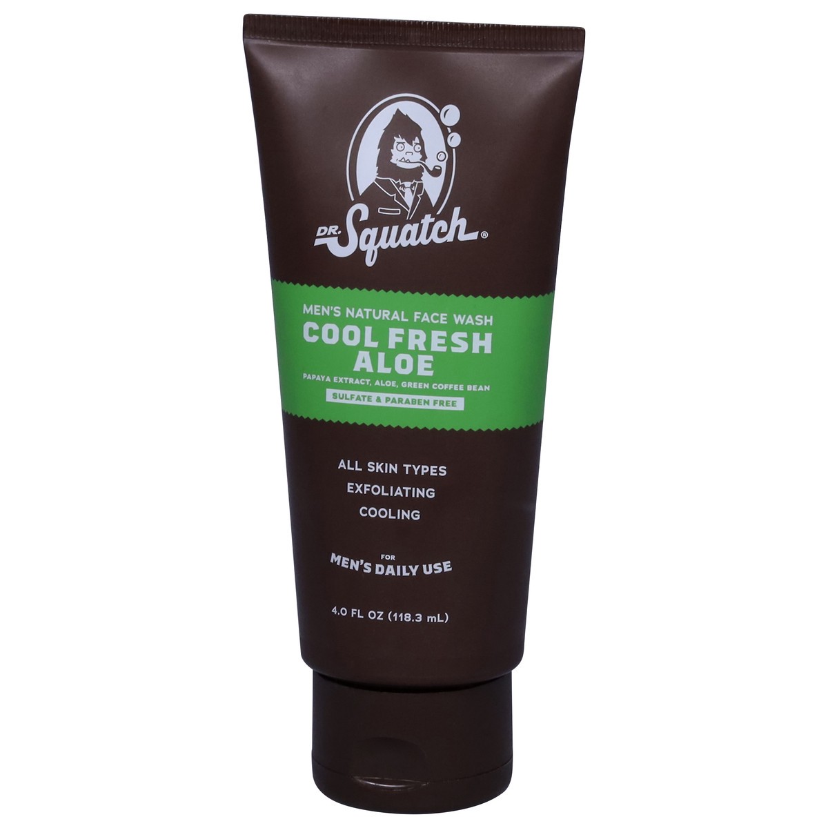 slide 12 of 13, Dr. Squatch Men's Natural Cool Fresh Aloe Face Wash 4.0 fl oz, 4 fl oz