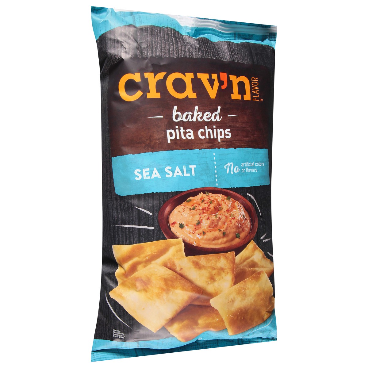 slide 15 of 17, Crav'n Flavor Baked Sea Salt Pita Chips 18 oz, 18 oz