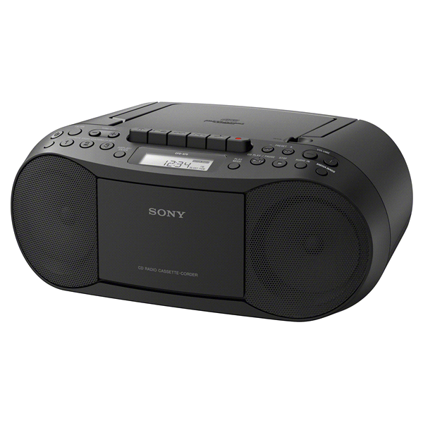 slide 1 of 1, Sony Stereo FM/AM/CD/Cassette Boombox, 1 ct