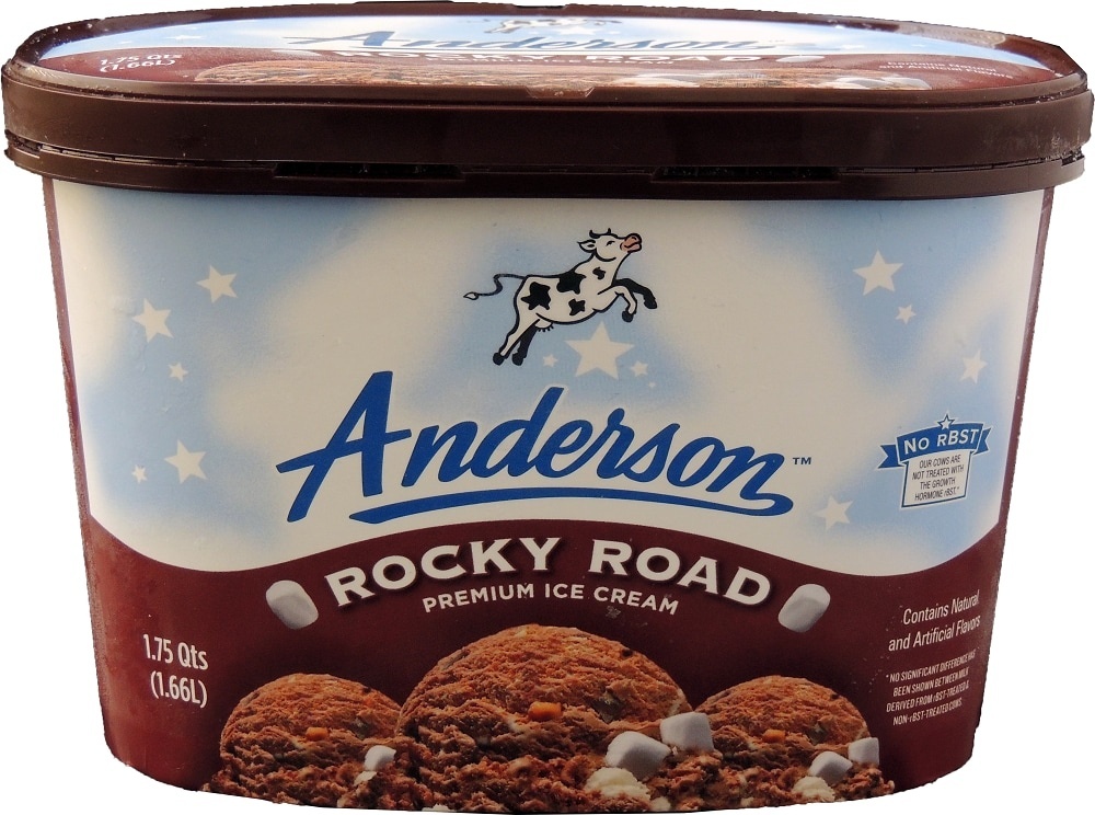 slide 1 of 1, AE Dairy Rocky Road Ice Cream, 1.75 qt