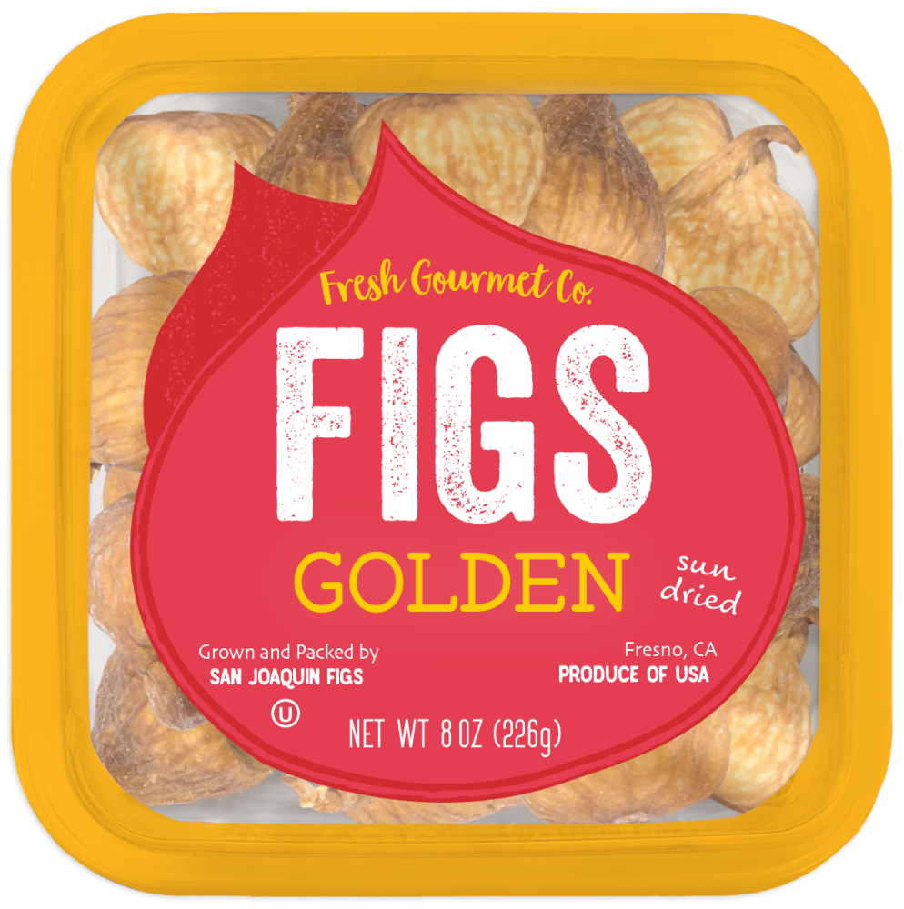 slide 1 of 1, Fresh Gourmet Sun Dried Golden Figs, 8 oz