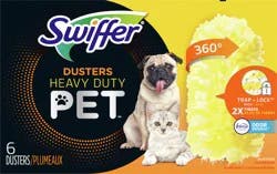 Swiffer Dusters Heavy Duty Multi-Surface Duster Refills for Cleaning, Pet, 6 Count
