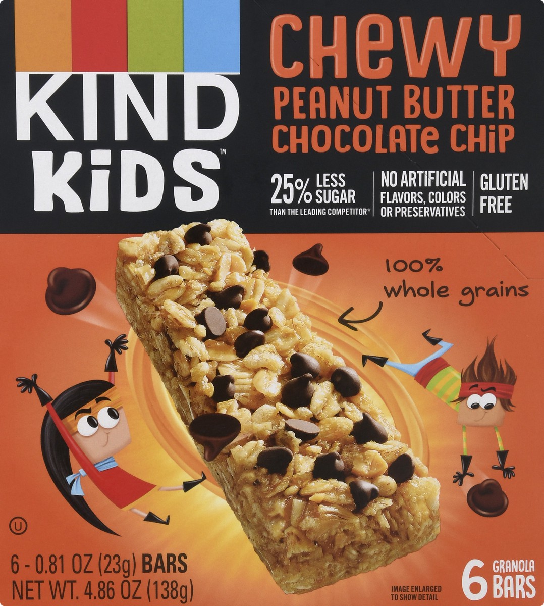 slide 6 of 9, Kind Bars Peanut Butter Kid Snack Bars, 6 ct
