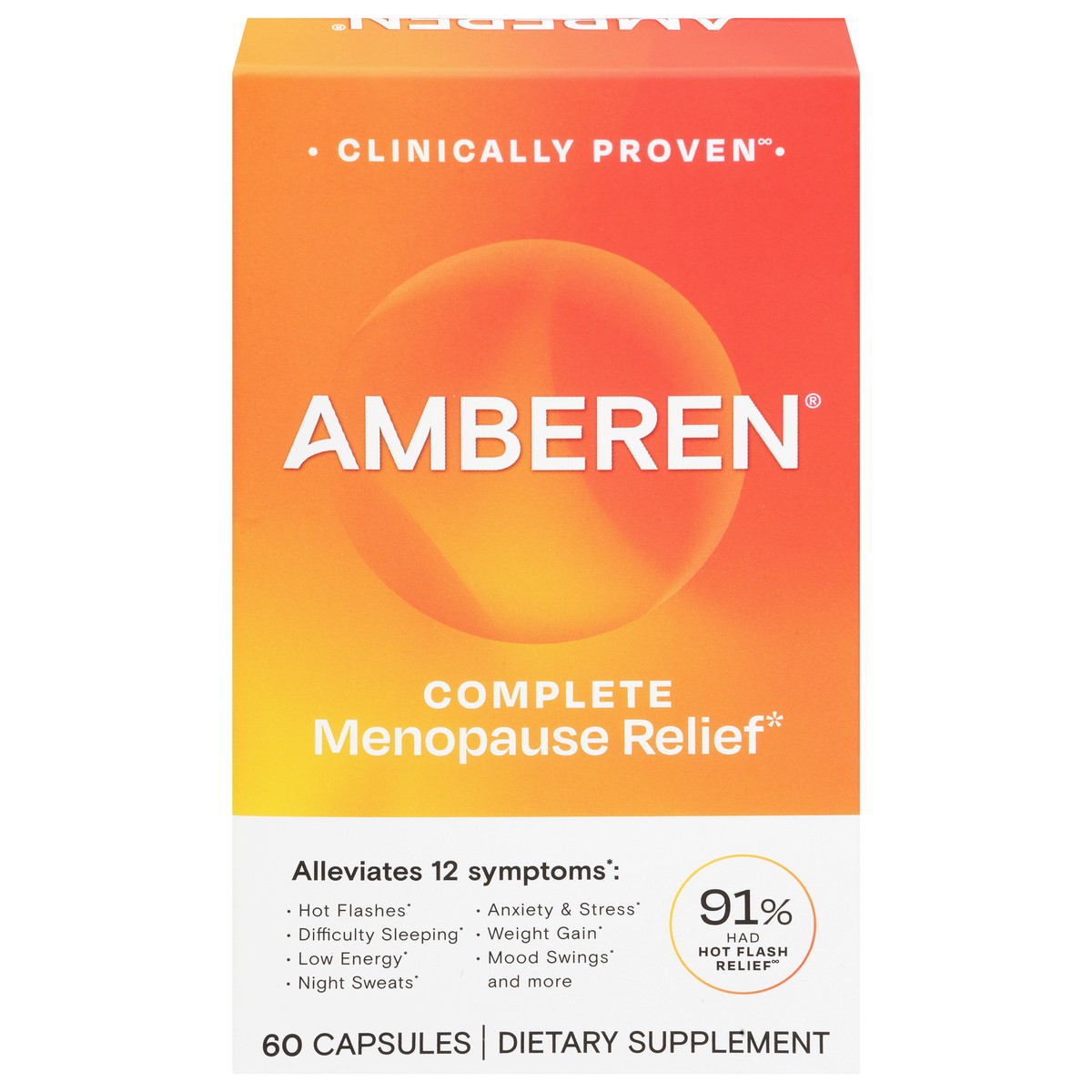 slide 1 of 13, Amberen Multi Symptom Menopause Relief Capsules, 60 ct