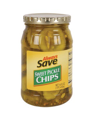 slide 1 of 1, Always Save Sweet Pickle Chips, 16 oz