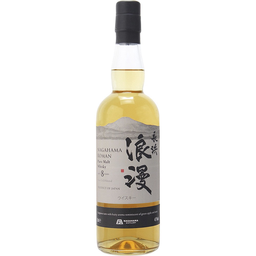 slide 1 of 1, Nagahama Roman 8yr Malt Whisky, 750 ml