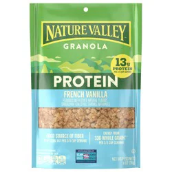 Nature Valley Protein Granola, French Vanilla Granola, Resealable Snack Pouch, 11 oz